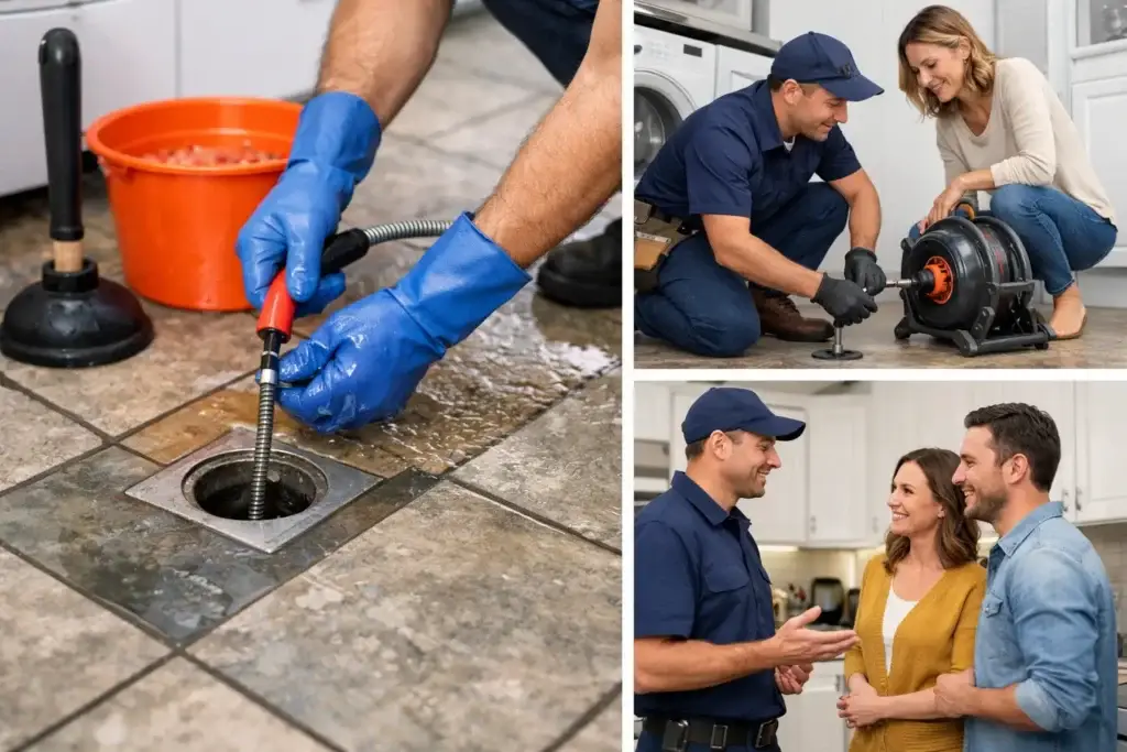 How to Clear a Floor Drain Safely at Home